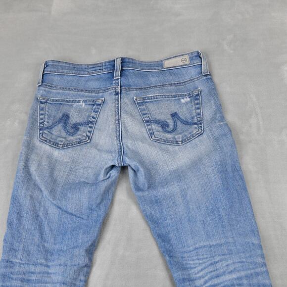 Ag Adriano Goldschmied Jeans Stevie Cuff Women's 25P (27x24) Distressed - Picture 7 of 11